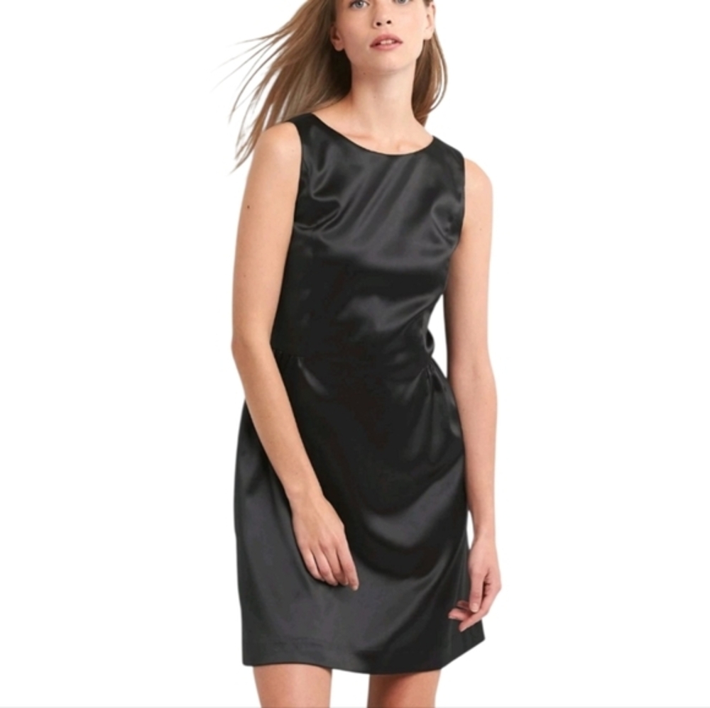 Gap Sleeveless Black Dress Party Cocktail Career Little Black Dress Pockets 14